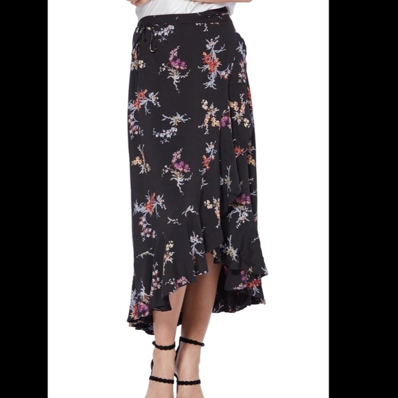 Paige Alamar Floral Wrap Skirt - Picture 2 of 5